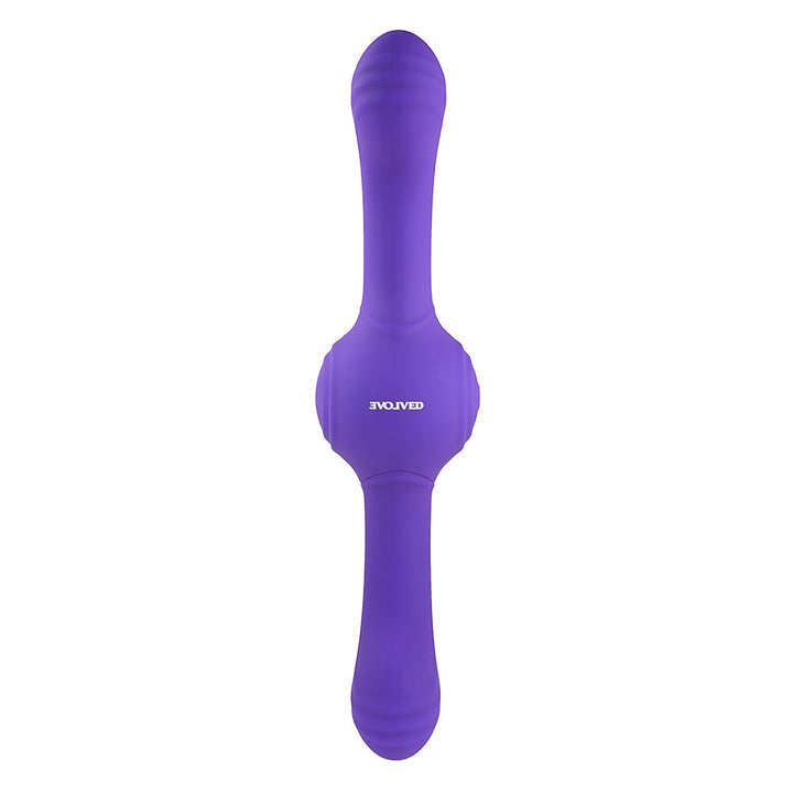 Evolved Our Gyro Vibe Rechargeable Dual Ended Gyrating Silicone Vibrator Purple - Headshop.com