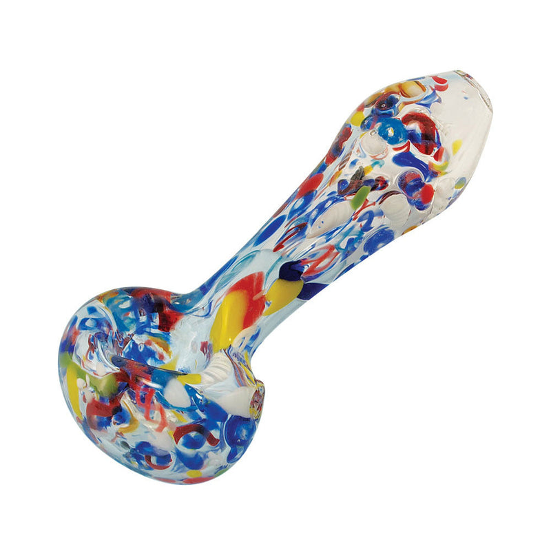 Splatter Frit Glass Spoon Pipe - Headshop.com