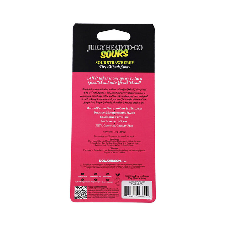 GoodHead Juicy Head Dry Mouth Spray To-Go Sour Strawberry 0.3 oz. - Headshop.com