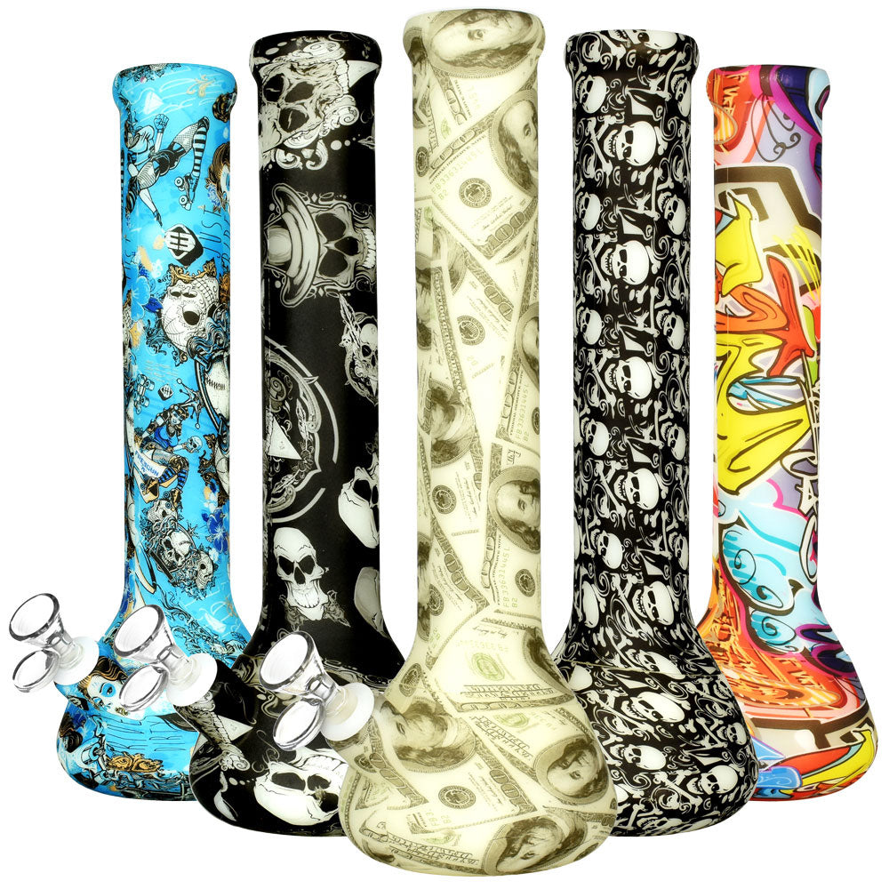 Silicone Beaker Bong | Varied Glow Styles - Headshop.com