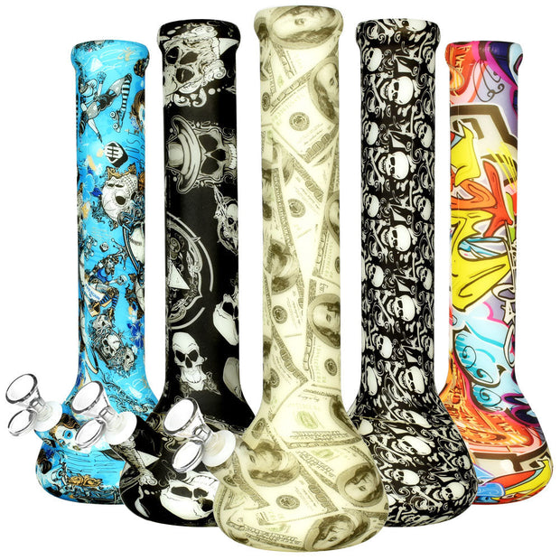 Silicone Beaker Bong | Varied Glow Styles - Headshop.com