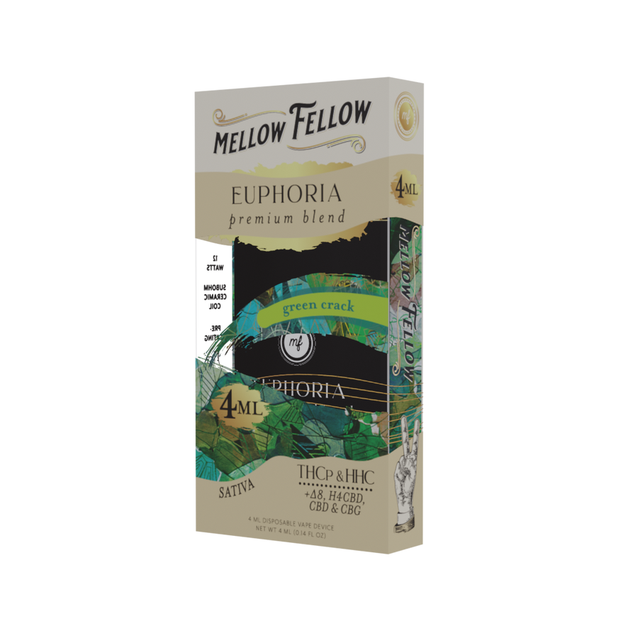 Euphoria Blend 4ML Disposable Vape Green Crack - Headshop.com