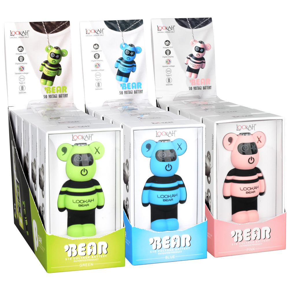 Lookah Bear 510 Battery | 500mAh | 5pc Display - Headshop.com