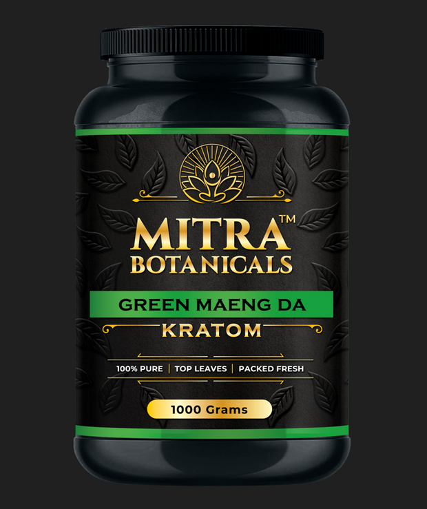 Mitra Botanicals Green Maeng Da – Kratom (1000 Grams Powder) - Headshop.com