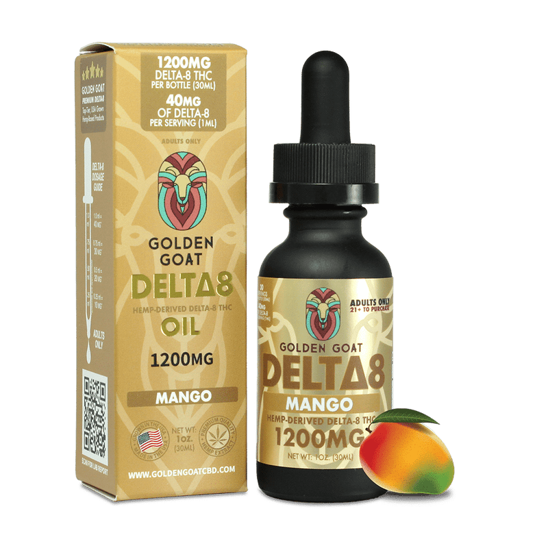 Delta-8 Oil, 1200mg – Mango – 30ml, 1oz. - Headshop.com