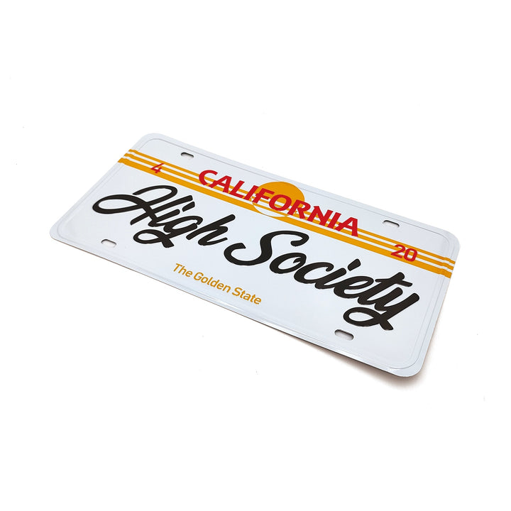 High Society | Limited Edition Collectors Car Plate - Headshop.com