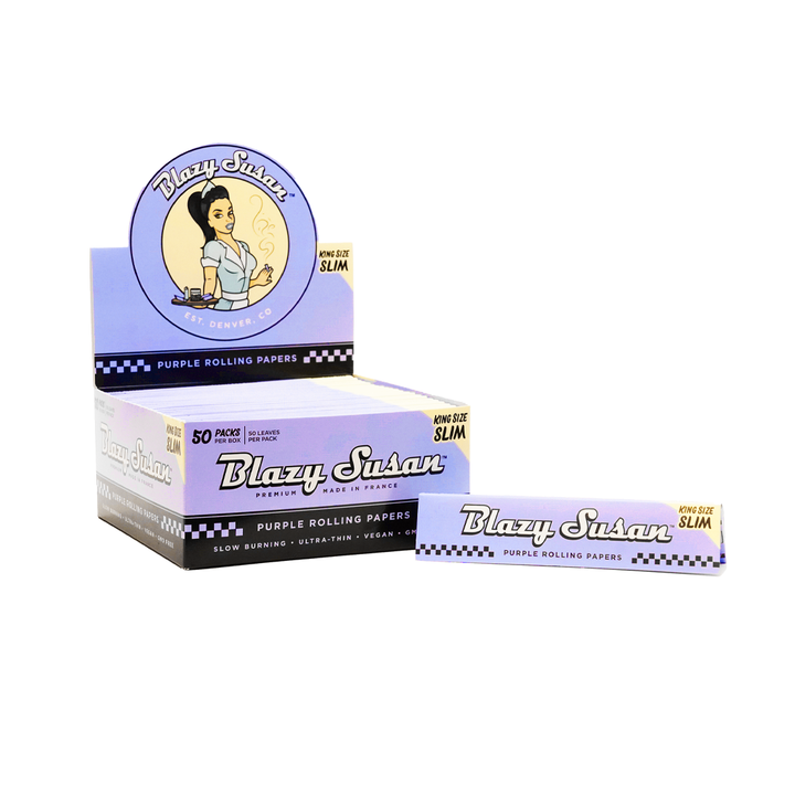 Blazy Susan Purple Rolling Papers - Headshop.com