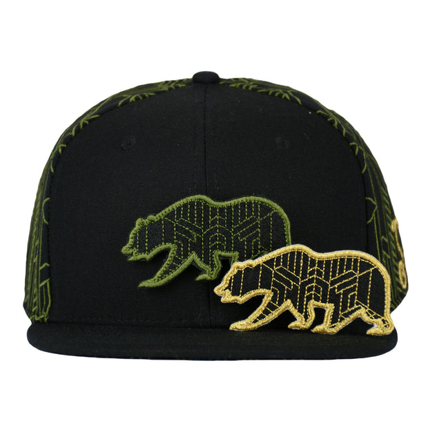 Grassroots Digital Labyrinth Black Snapback Hat