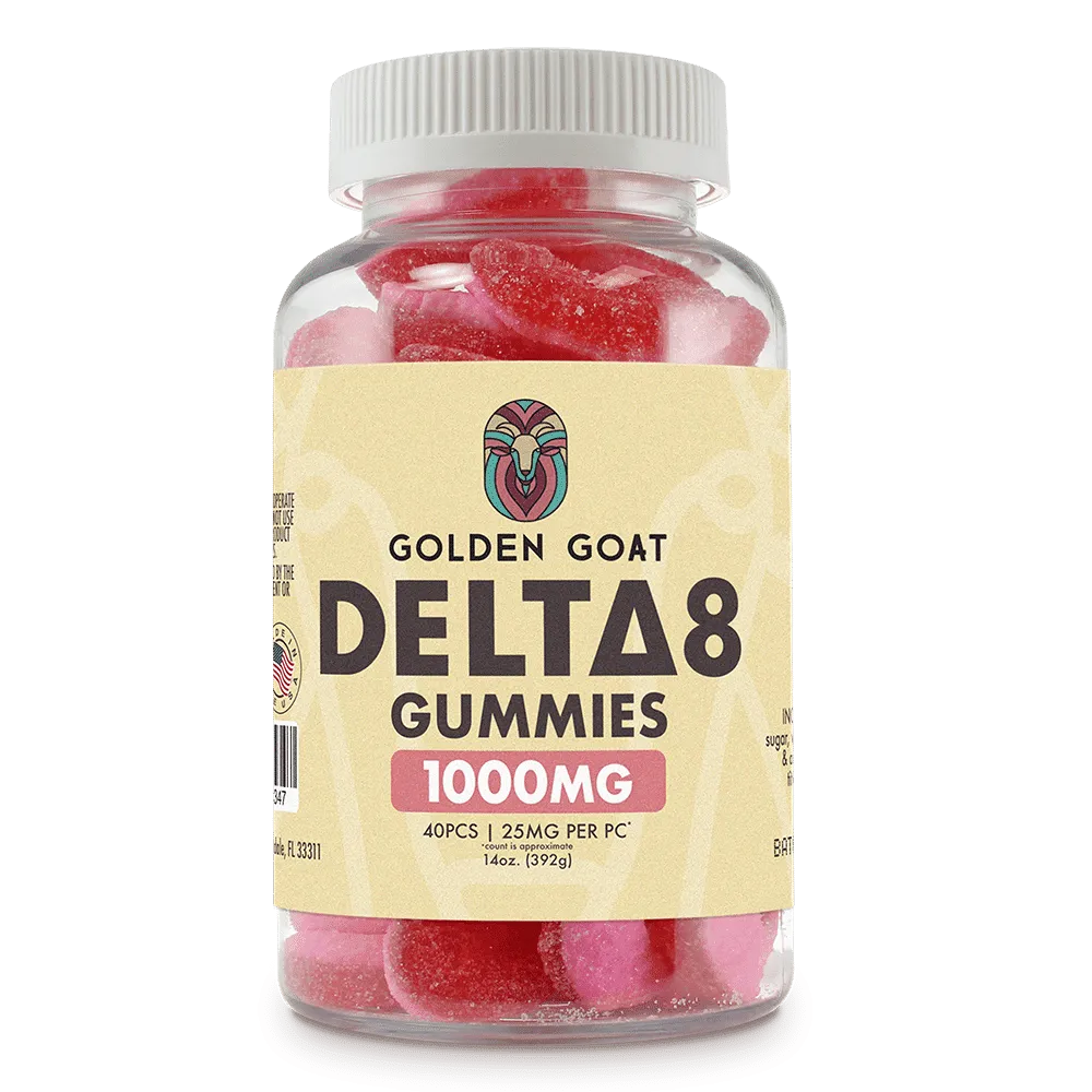 Delta 8 Gummies 1000mg - Watermelon Rings - Headshop.com