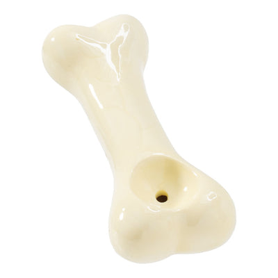 Wacky Bowlz Dog Bone Ceramic Hand Pipe - 3.75" - Headshop.com