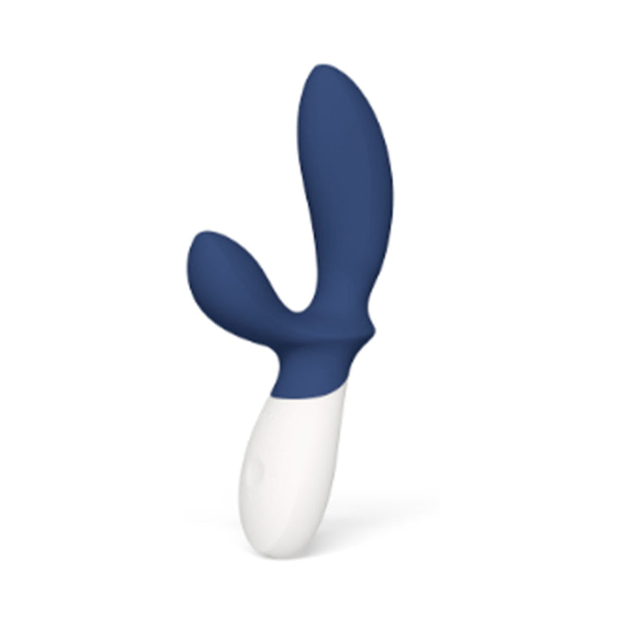 Lelo Loki Wave 2 Rechargeable Silicone Dual Stimulation Prostate Vibrator Base Blue - Headshop.com
