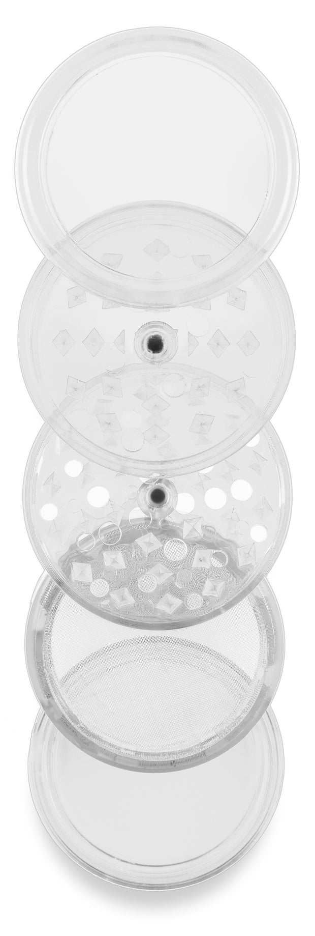 Higher Standards 4-Piece Herb Grinder with Pollen Catcher - Headshop.com