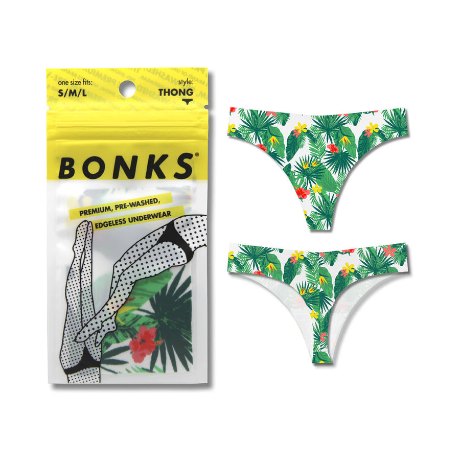 Bonks Tropic Like It's Hot Seamless Thong O/S - Headshop.com