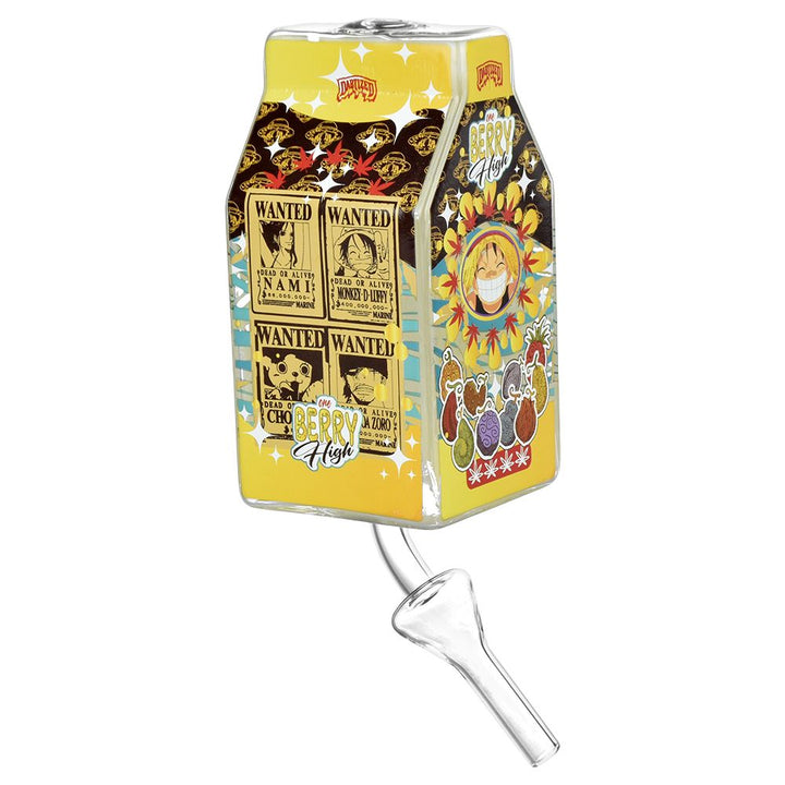 Dabtized Juice Carton Bubbler Dab Straw & Dry Herb Pipe - 7" / 10mm F / Assorted Designs - Headshop.com