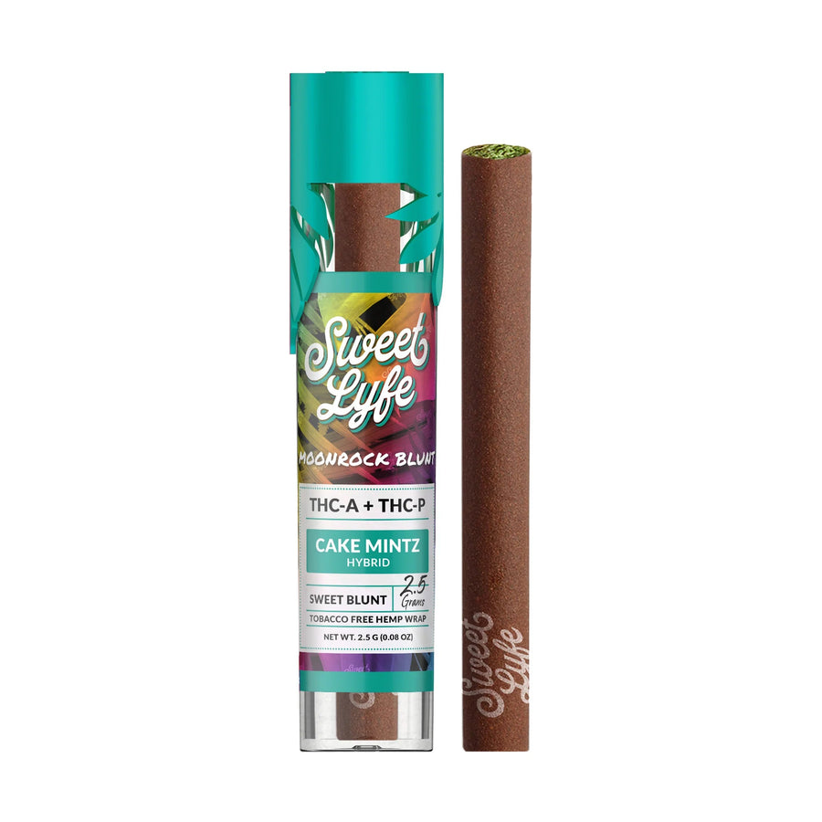 Sweet Lyfe Moonrock Blunt THCA+THCP - Cake Mintz - Hybrid - Headshop.com