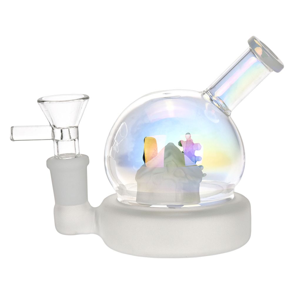 Christmas House Globe Glass Water Pipe - 3.75" / 14mm F - Headshop.com