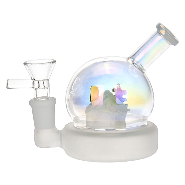 Christmas House Globe Glass Water Pipe - 3.75" / 14mm F - Headshop.com