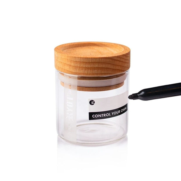 CLEAR GLASS STORAGE JARS