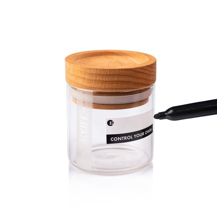 CLEAR GLASS STORAGE JARS