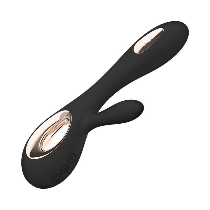 LELO SORAYA WAVE Rechargeable Rabbit Vibrator Black - Headshop.com