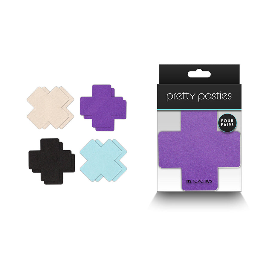 Pretty Pasties Cross I Assorted 4 Pair - Headshop.com