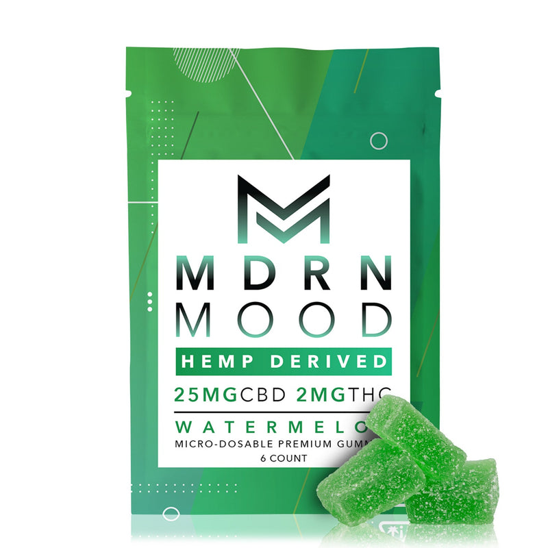 Watermelon - 25mg CBD / 2mg THC (6ct) - Headshop.com