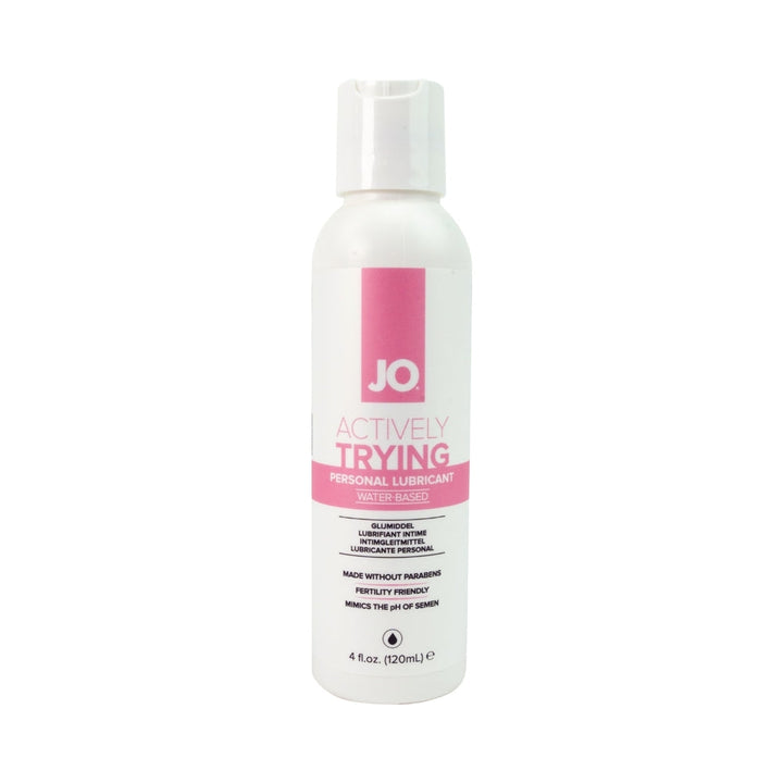 JO Actively Trying Paraben-Free Water-Based Lubricant 4 oz. - Headshop.com