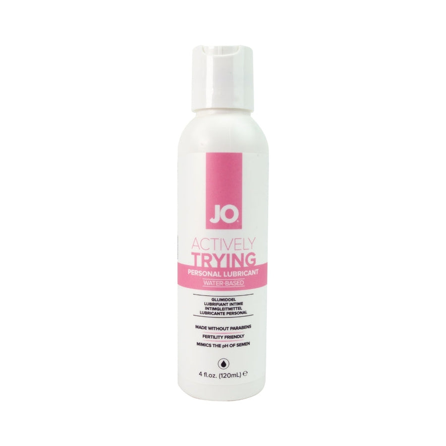 JO Actively Trying Paraben-Free Water-Based Lubricant 4 oz. - Headshop.com