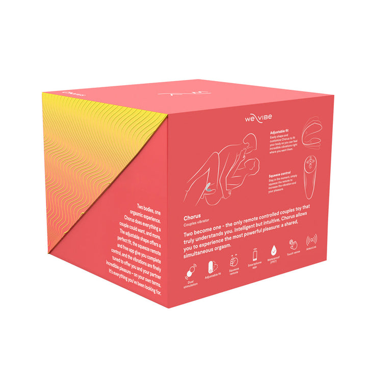 We-Vibe Chorus Rechargeable Remote-Controlled Silicone Couples Vibrator Crave Coral - Headshop.com