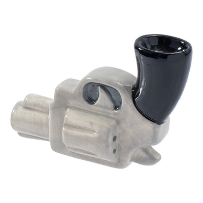 Wacky Bowlz Handgun Ceramic Pipe - 4.5" - Headshop.com