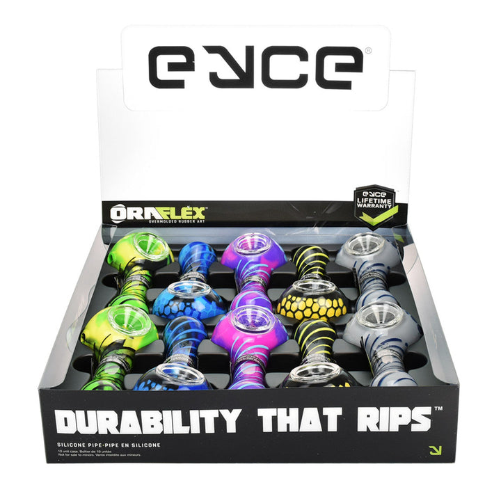 10PC DISPLAY - Eyce Oraflex Spoon Pipe - 4" - Headshop.com