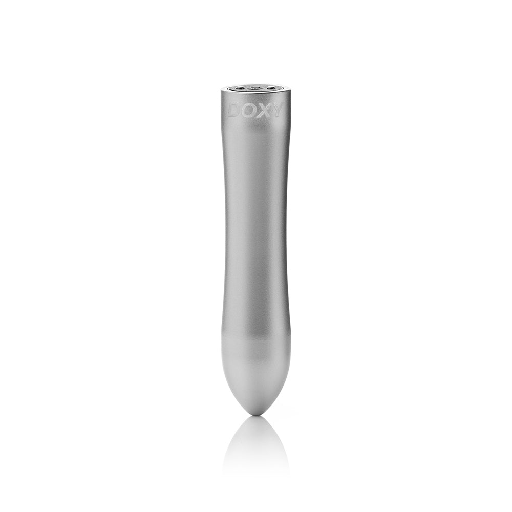 Doxy Bullet Rechargeable Vibrator Silver - Headshop.com