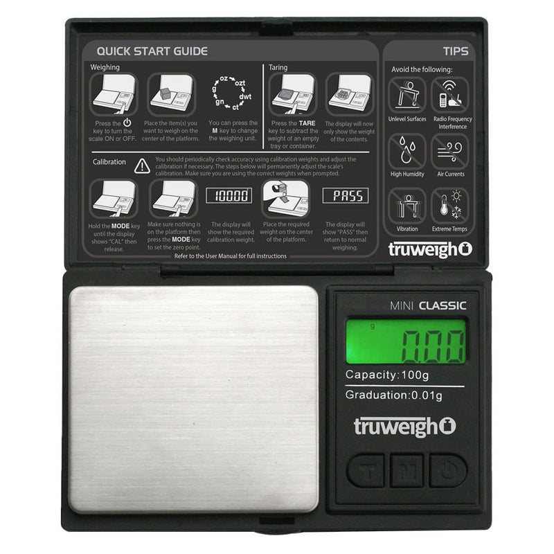 Truweigh Mini Classic Digital Mini Scale | 100g x 0.01g - Headshop.com