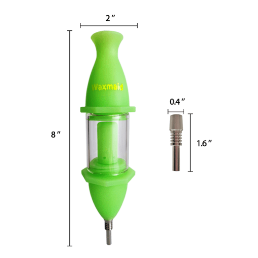 Waxmaid 8" Capsule Silicone Glass Nectar Collector - Headshop.com