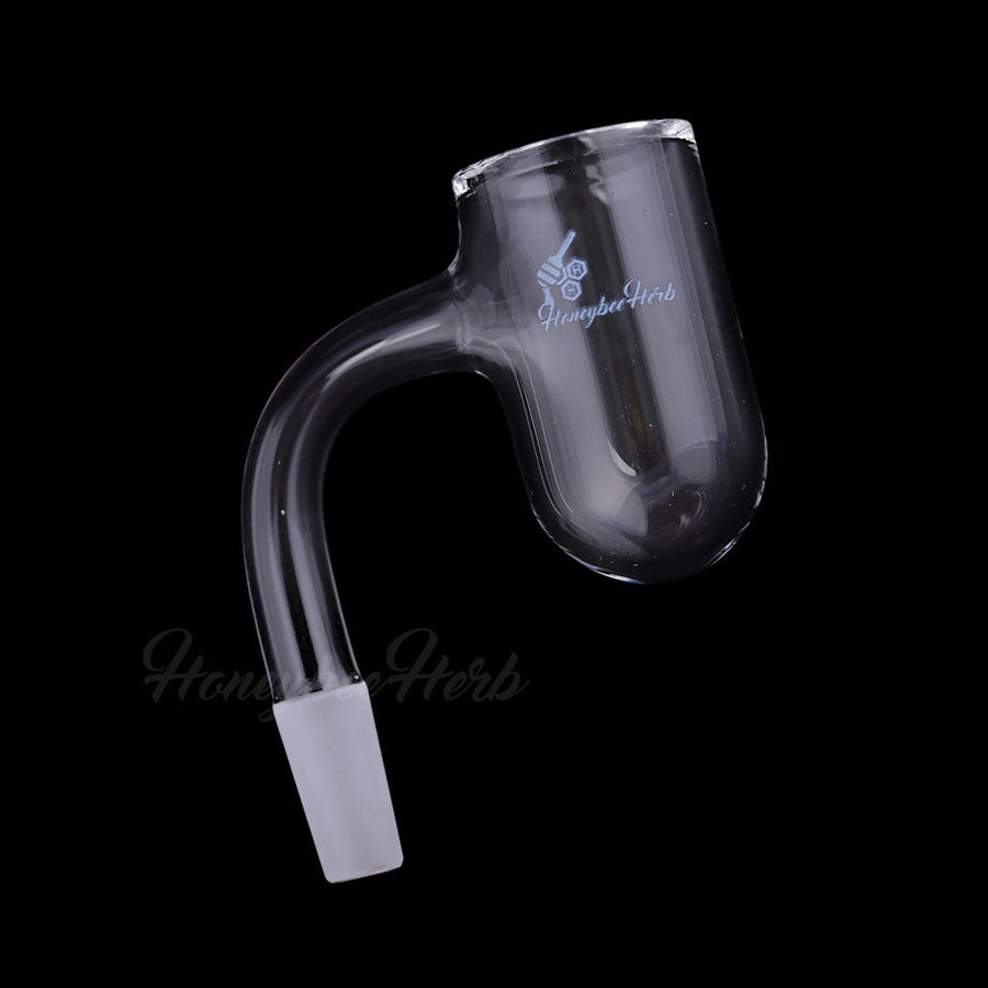 HONEY BEVEL DEEP BOWL QUARTZ BANGER - 90° DEGREE | BL - Headshop.com