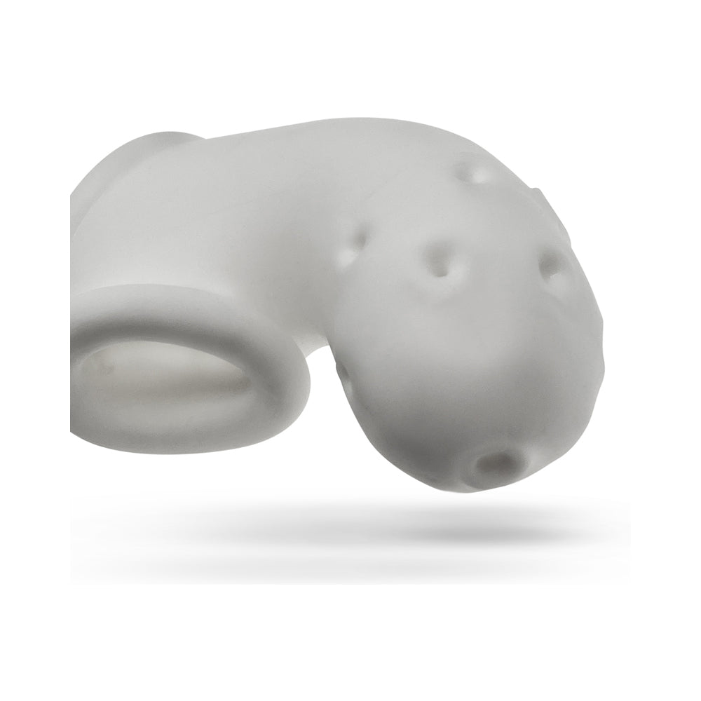 OxBalls Airlock Air-Lite Vented Chastity White Ice - Headshop.com