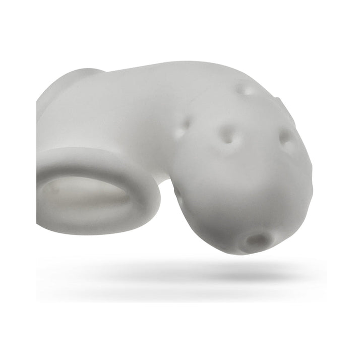 OxBalls Airlock Air-Lite Vented Chastity White Ice - Headshop.com