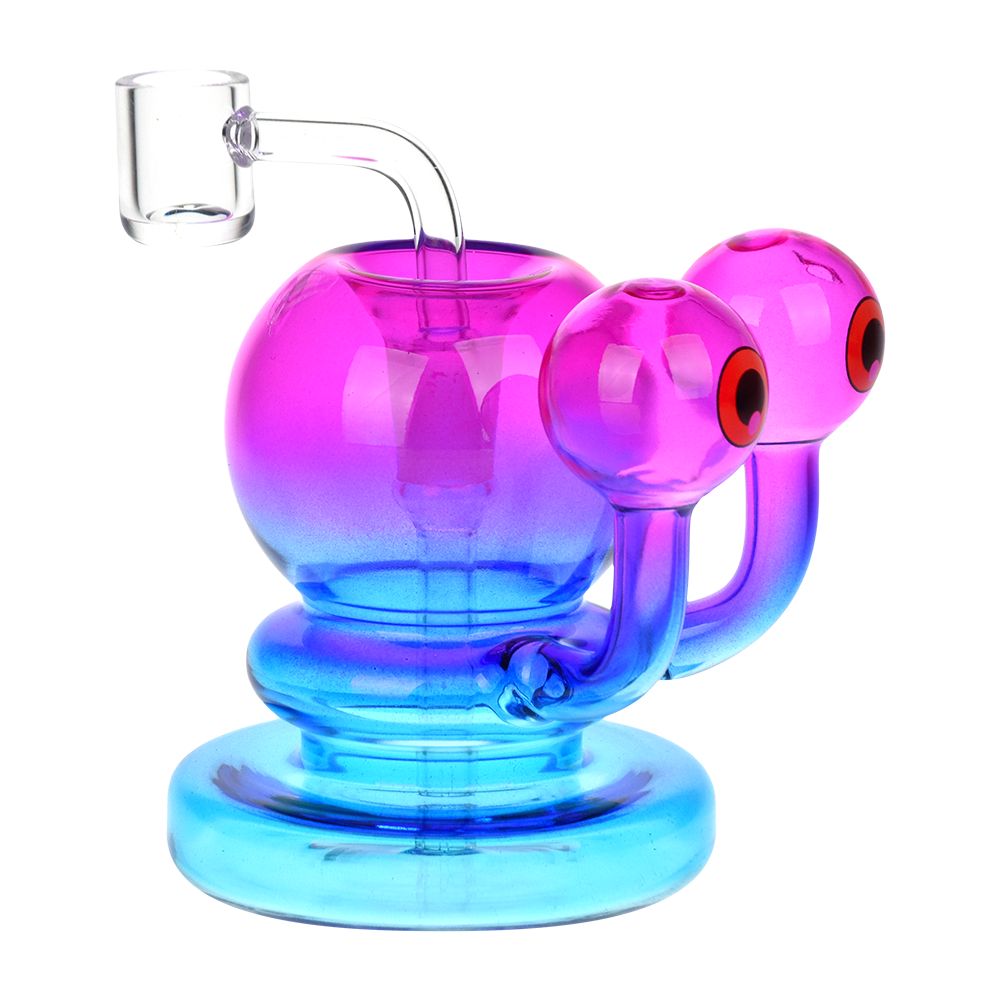 Neon Sponge Bob Pet Beastie Glass Dab Rig - 4" / 14mm F - Headshop.com