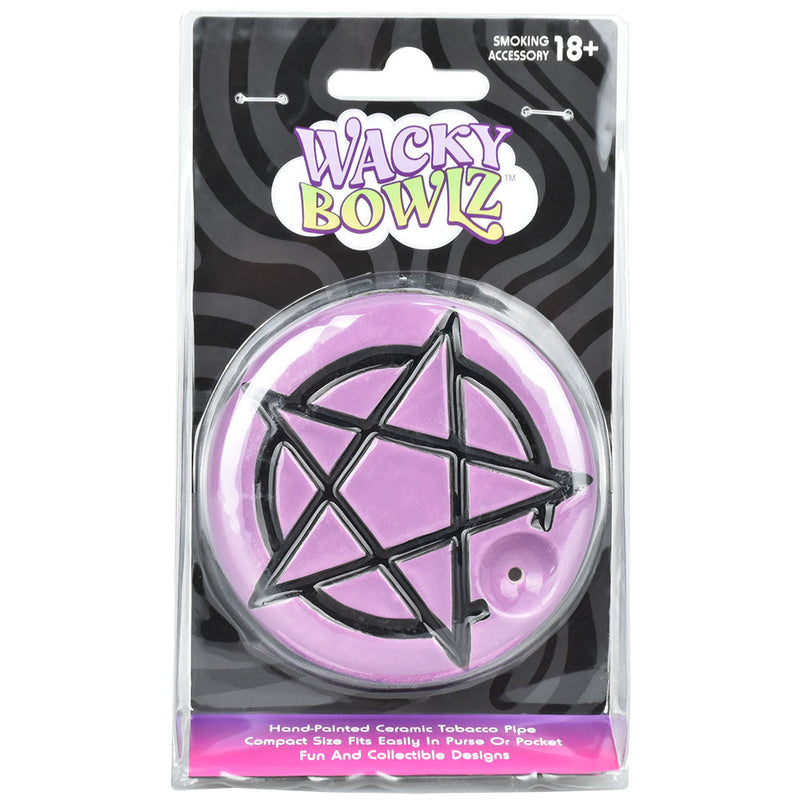 Wacky Bowlz Pentagram Ceramic Hand Pipe | 3.25" - Headshop.com