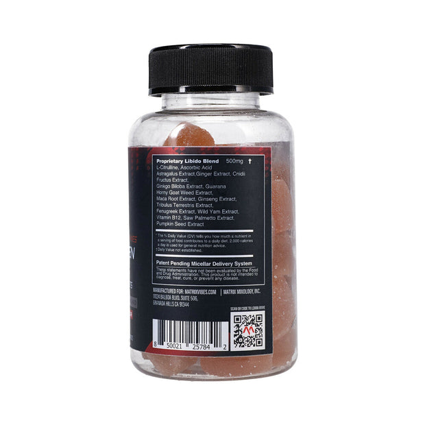 Matrix Daily Vitality Gummies for Men Strawberry 30-Pack 5 oz. Bottle - Headshop.com