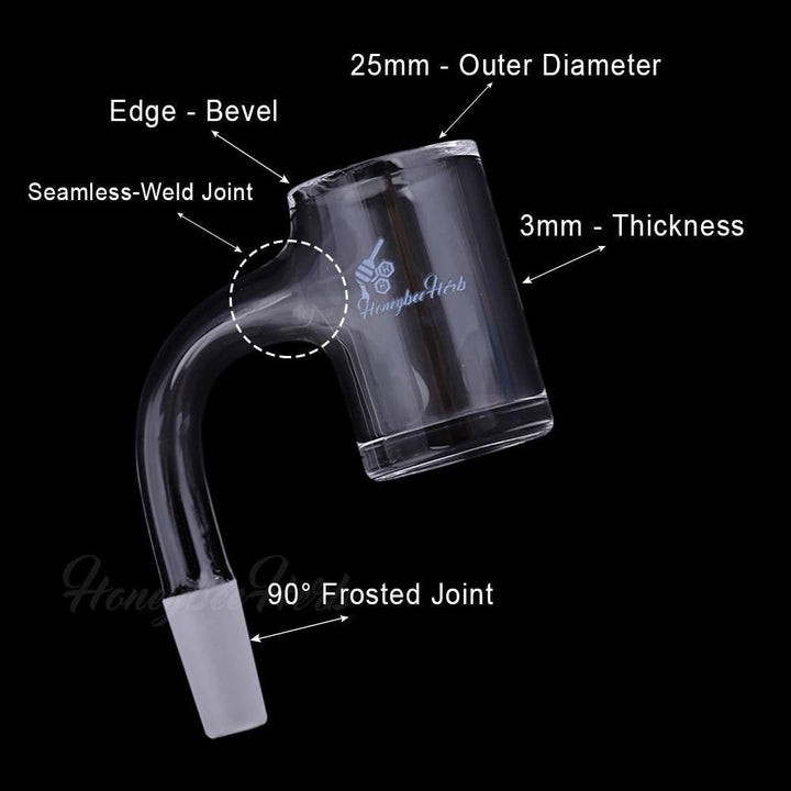 ORIGINAL BEVEL QUARTZ BANGER - 90° DEGREE | BL - Headshop.com