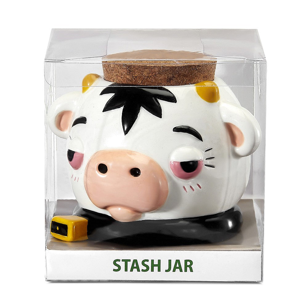 Cow stash jar - Headshop.com