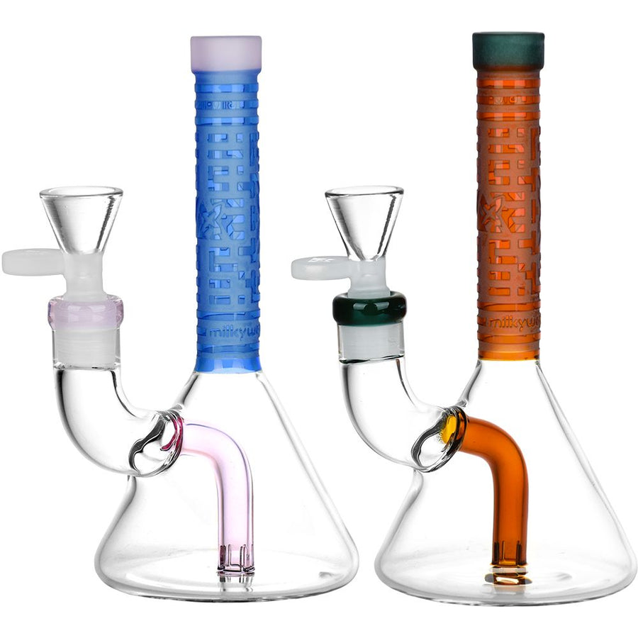 Milkyway Glass Bio-ID Beaker Water Pipe | 7" - Headshop.com