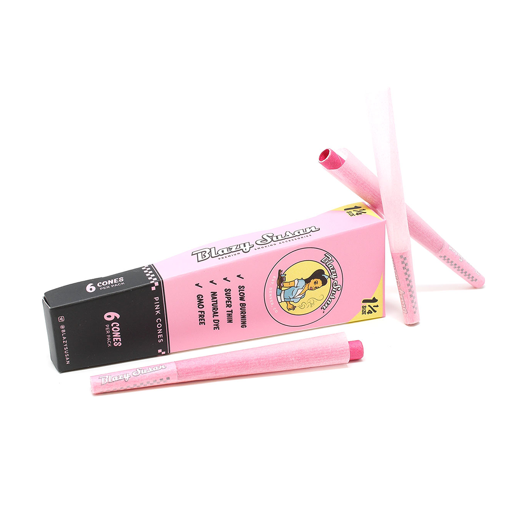 Blazy Susan Pink Paper Cones - Headshop.com