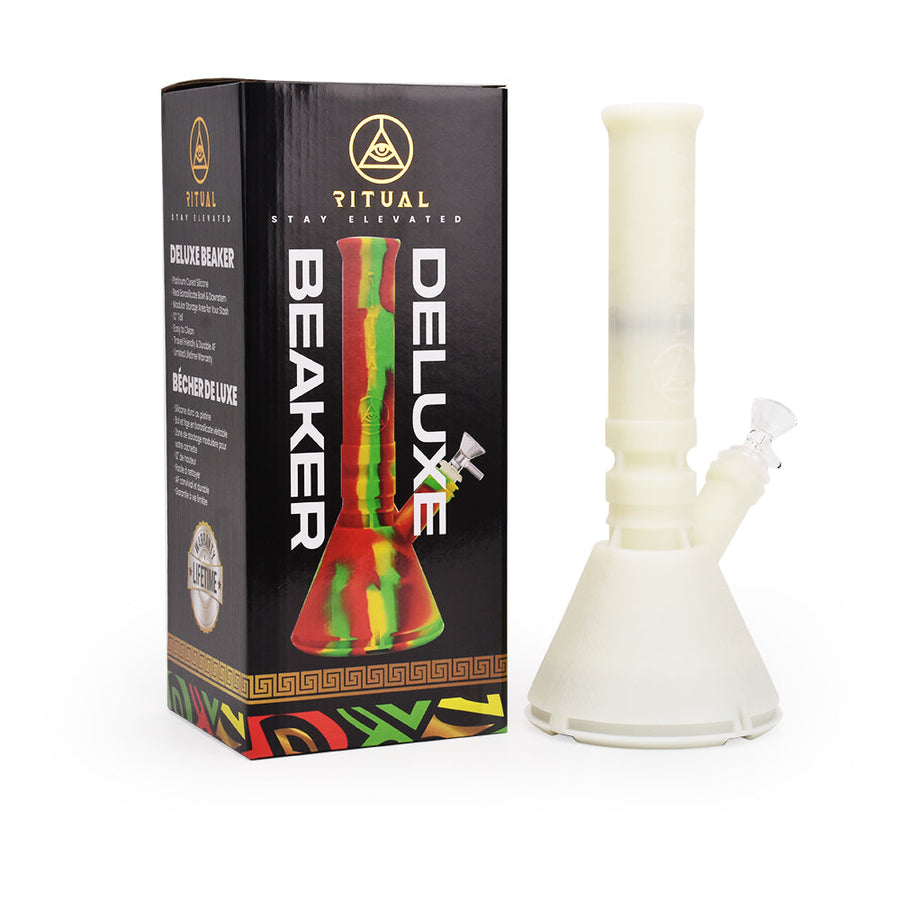 Ritual - 12'' Deluxe Silicone Modular Beaker - Titanium White UV - Headshop.com