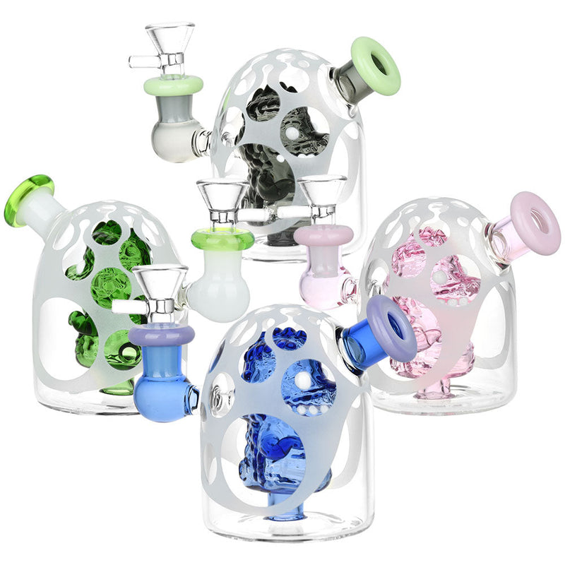 Dragon Egg Glass Water Pipe - 4" / Colors Vary