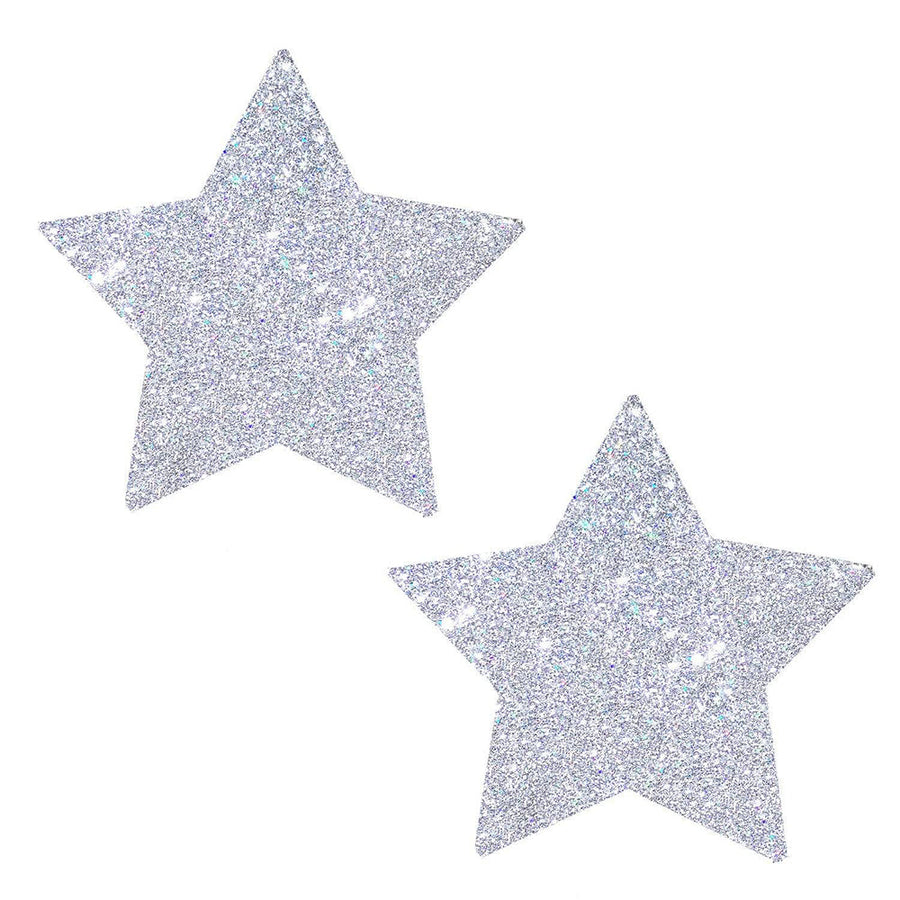 Neva Nude Pasty Starry Nights Silver Glitter - Headshop.com