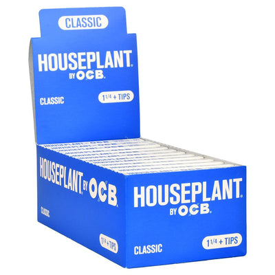 24CT DISP - Houseplant by OCB Rolling Papers + Tips - Classic / 50pc / 1 1/4" - Headshop.com