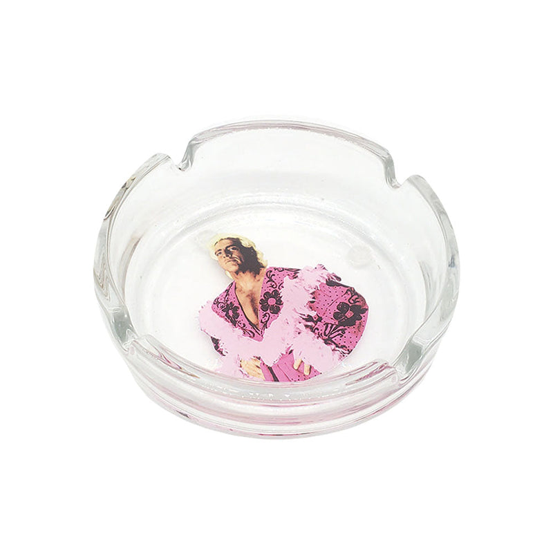 Ric Flair Drip Glass Ashtray | Pink Boa | 4.25" - Headshop.com