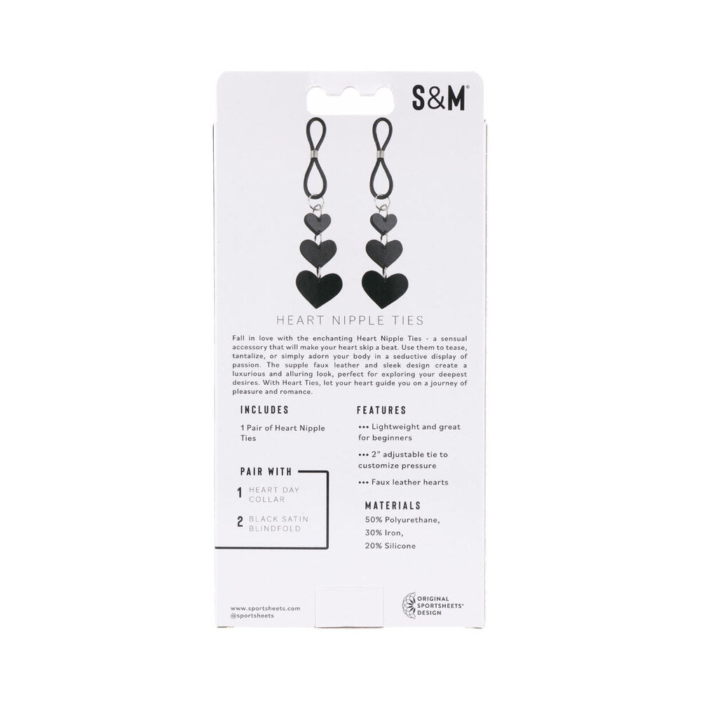 Sportsheets Sex & Mischief Heart Nipple Ties - Headshop.com